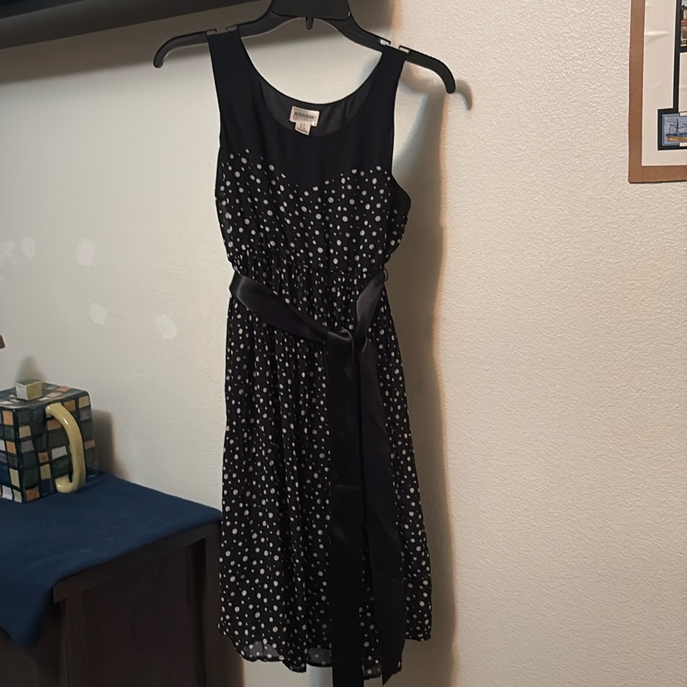 Motherhood Maternity Sleeveless Polka Dot Dress Sz S